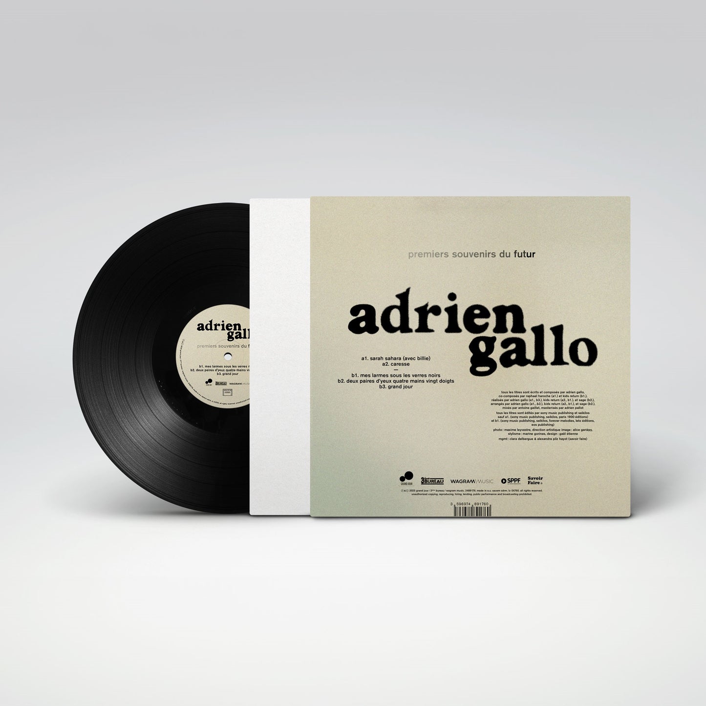 Vinyle 10 inch | premiers souvenir du futur | ADRIEN GALLO