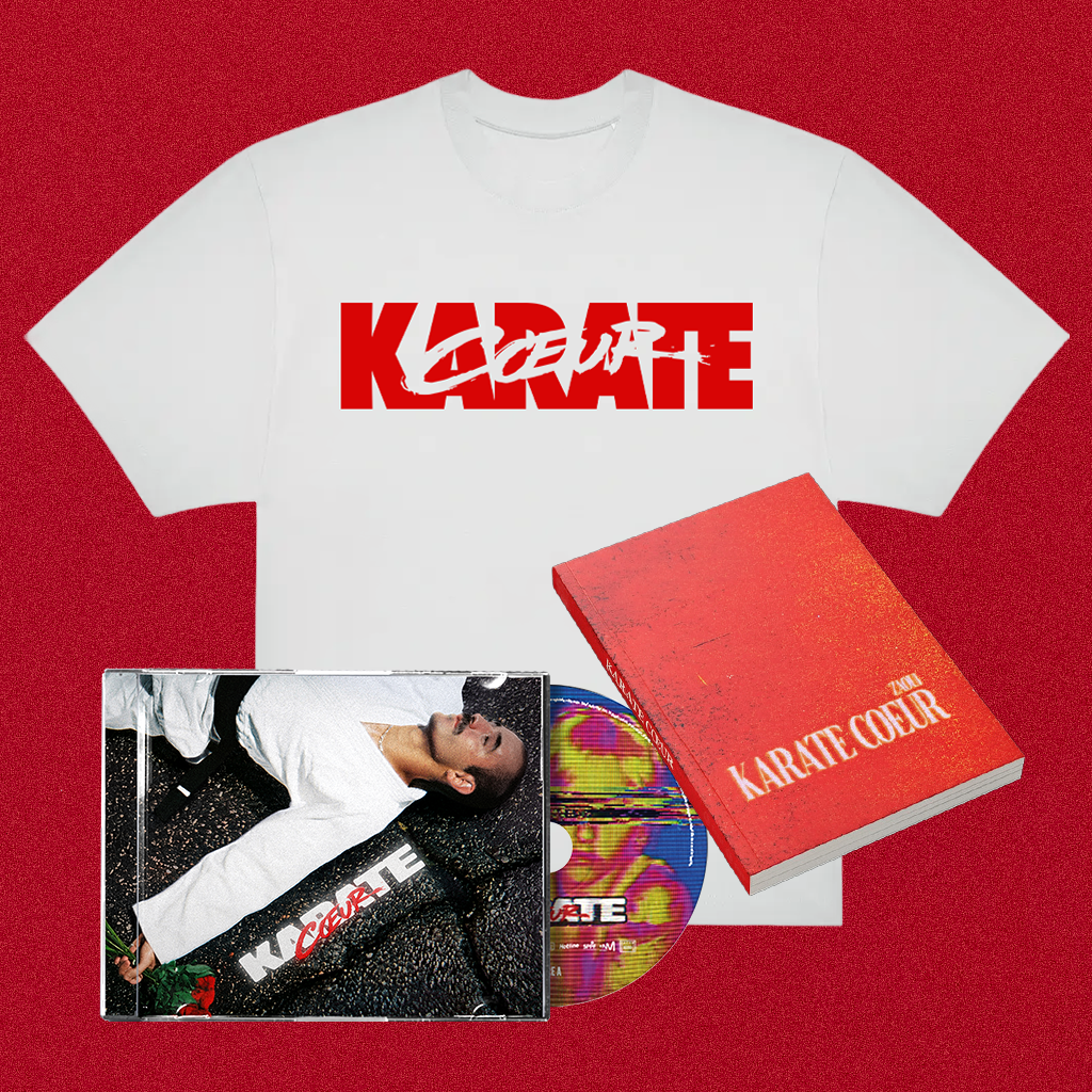 SuperPack "Karaté Coeur" - CD ou Vinyle + Livre + Tshirt Blanc