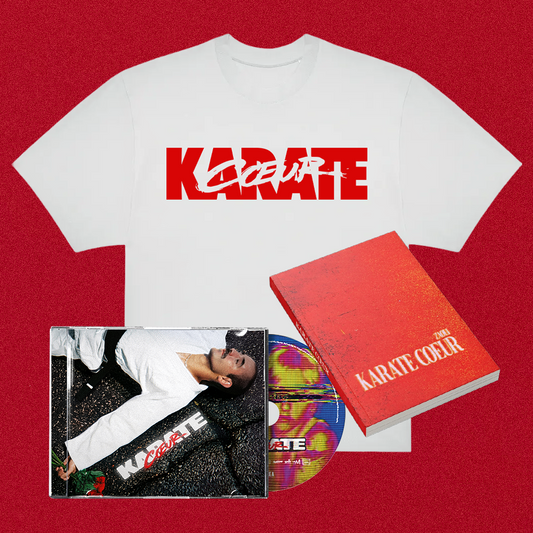 SuperPack "Karaté Coeur" - CD ou Vinyle + Livre + Tshirt Blanc