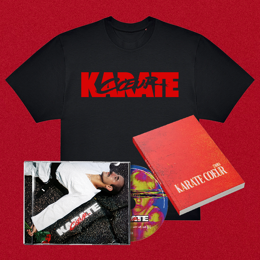 SuperPack "Karaté Coeur" - CD ou Vinyle + Livre + Tshirt Noir
