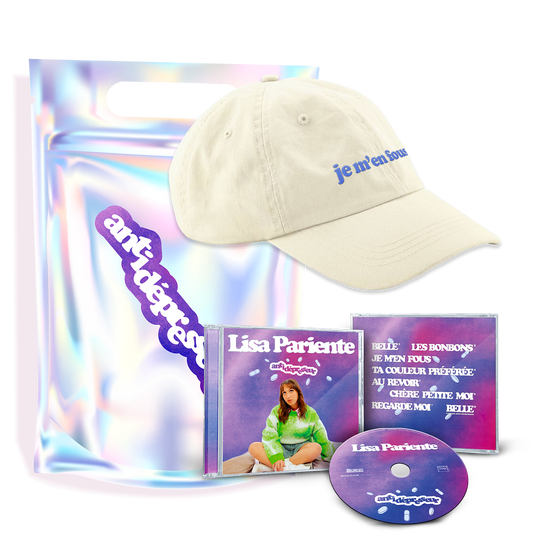 PACK “Anti-dépression (si ça va très mal)” | CD + Pochette Collector + Casquette | Lisa Pariente