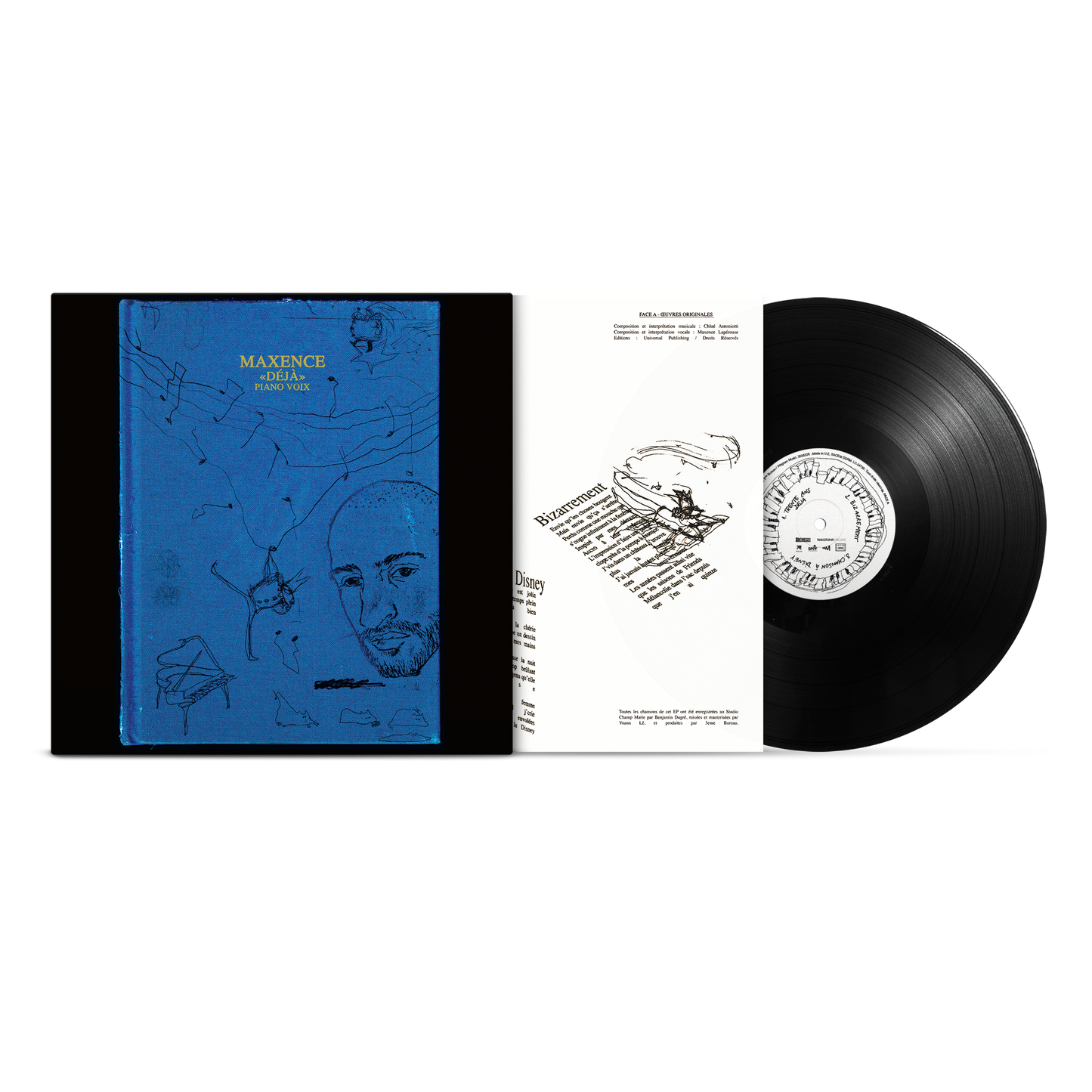 Pack Collector Vinyle + Carnet + Tshirt | DÉJÀ | Maxence