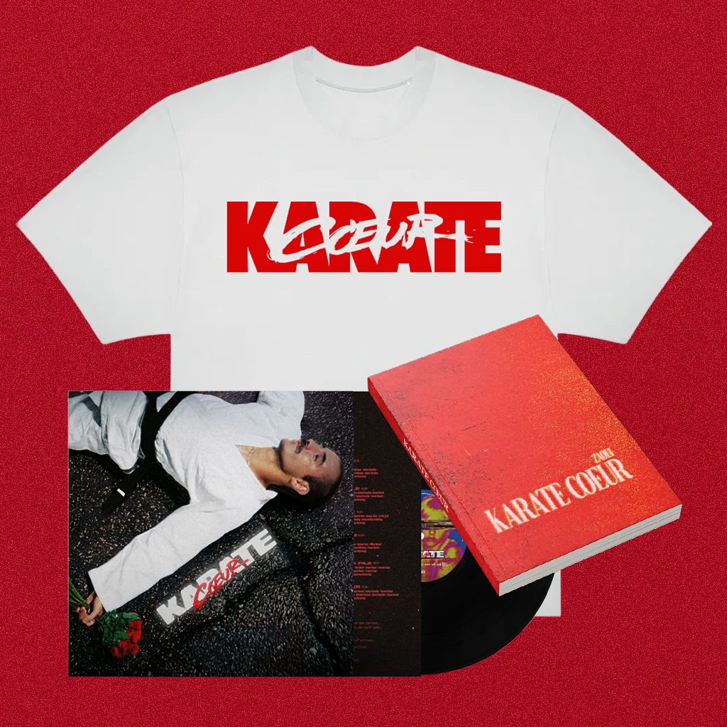 SuperPack "Karaté Coeur" - CD ou Vinyle + Livre + Tshirt Blanc